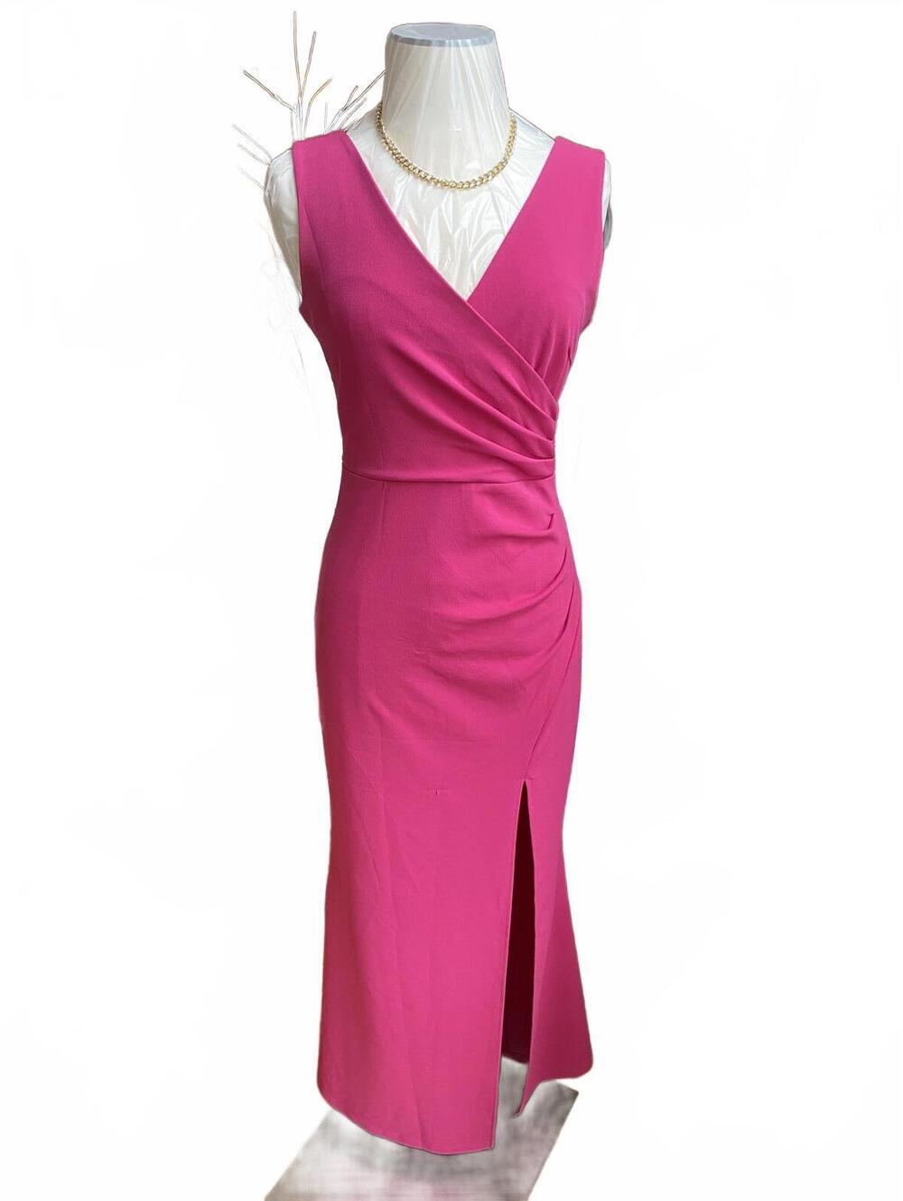 Women’s Woosea Fuchsia Sleeveless Midi Dress Size Medium